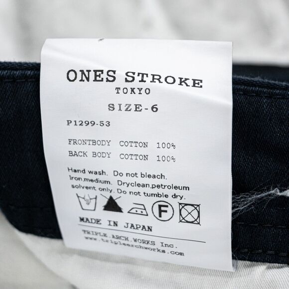 ONES STROKE Tokyo Men's Drawstring Trouser Pants Navy front Black back 6 - Picture 3 of 9